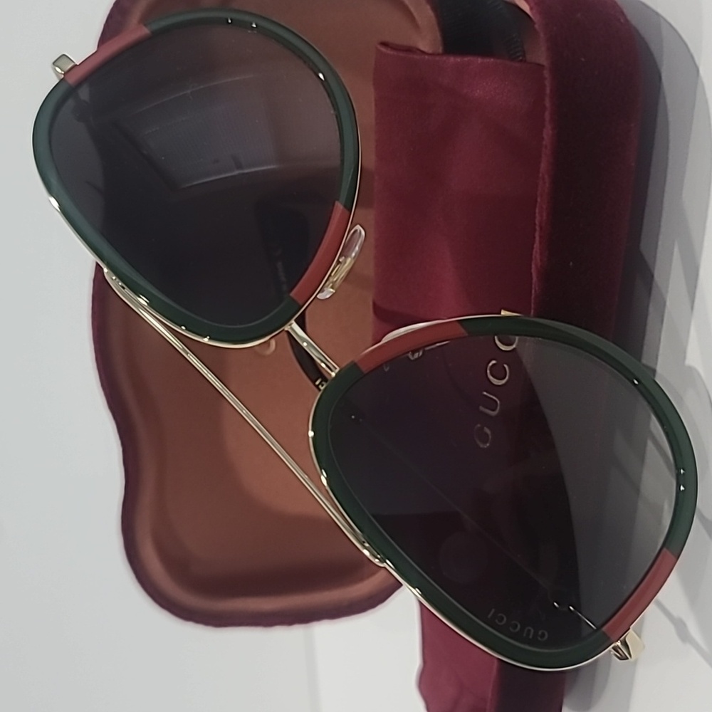 ✅ Gucci GG0062S Sunglasses Complete Set NEW (Case, Cloth, Authenticity) ⭐NEW - Picture 14 of 17